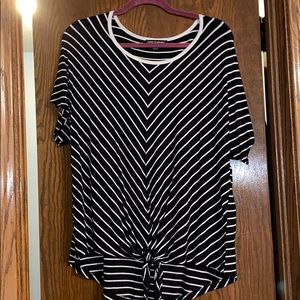 Black & white striped shirt